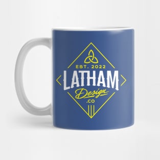 Latham Design Co. – Diamond White/Yellow Mug